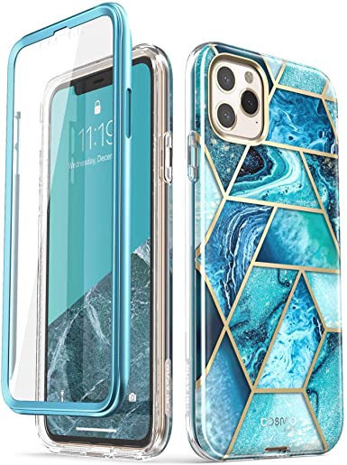 i-Blason Cosmo Series Case for iPhone 11 Pro Max 2019 Release, Slim Full-Body Stylish Protective Case with Built-in Screen Protector (Ocean)