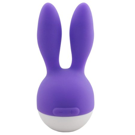 ROWAWA® 7-Frequency Female Vibrating Masturbation Silica Gel Massager in the Shape of Rabbit vibe for Women (Purple)