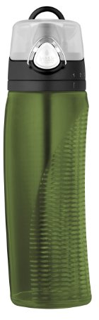 Thermos Intak 24 Ounce Hydration Bottle with Meter, Green