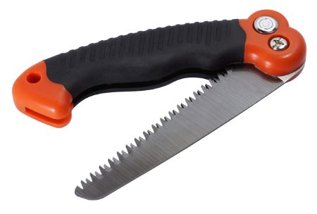 SE PS185 10.5-Inch Folding Mini Camping/Pruning Saw, Tripe Teeth Saw Blade Design