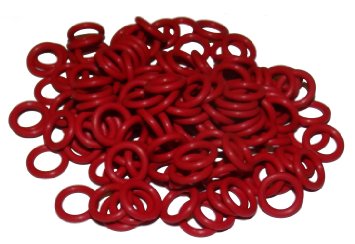 Captain O-Ring - Rubber Oring Keyboard Switch Dampeners/Sound Reducers Red [40A-L 0.2mm] Reduction (135 pcs w/ screen cloth)