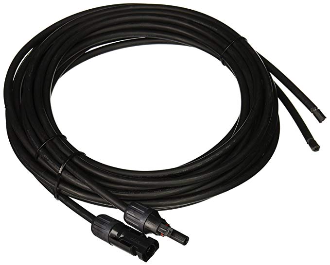 HQST 20Ft 12AWG Solar Panel and Controller Connector Adaptor Wire MC4 Extension Cables