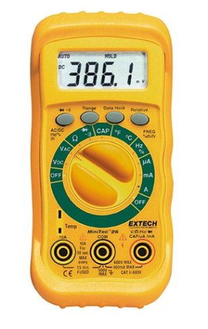Extech MN26T Autoranging Multimeter with Capacitance, Frequency, and also Temperature Function including a Separate Temperature Probe