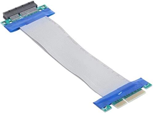 Cablecc PCI-E Express 8X to 8X Male to Female Slot Riser Extender Card Ribbon Flexible Cable 20cm