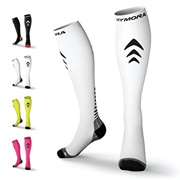 Rymora Compression Socks (Cushioned, Graduated Compression, Ergonomic fit for Men and Women) (Ideal for Sports, Work, Flight, Pregnancy)