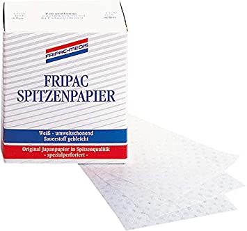 Fripac-Medis Tip Papers, White 7.5 x 5.5 cm- Pack of 500 Sheets