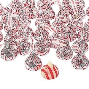 Hershey's Candy Cane Kisses (9 Oz) for Christmas - Approx. 63 Pieces