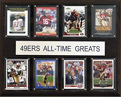 NFL San Francisco 49ers All-Time Greats Plaque
