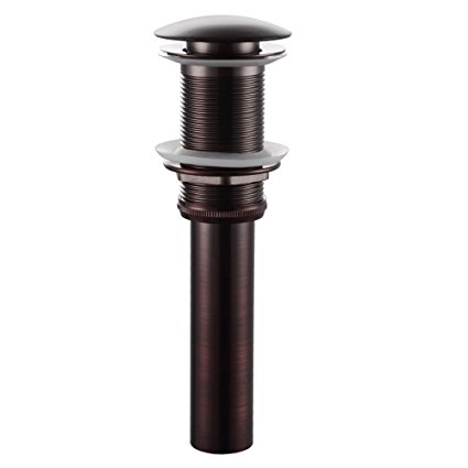 KES S2008D-7 Bathroom Faucet Vessel Vanity Sink Pop Up Drain Stopper without Overflow, Oil Rubbed Bronze