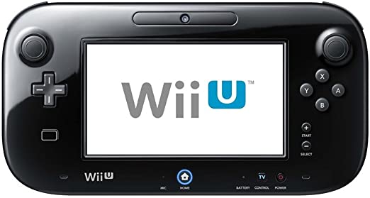 Nintendo Wii U Black Gamepad - Replacement ONLY - no cables