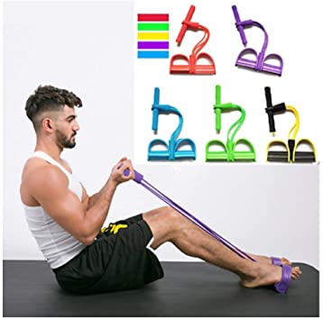 ZOOARTS Multi-Function Adjustable Tension Rope Fitness Elastic Resistance Original (Random Color)