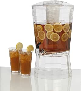 CreativeWare BEV20CLR CreativWare 3-Gallon Mosaic Beverage Dispenser Clear