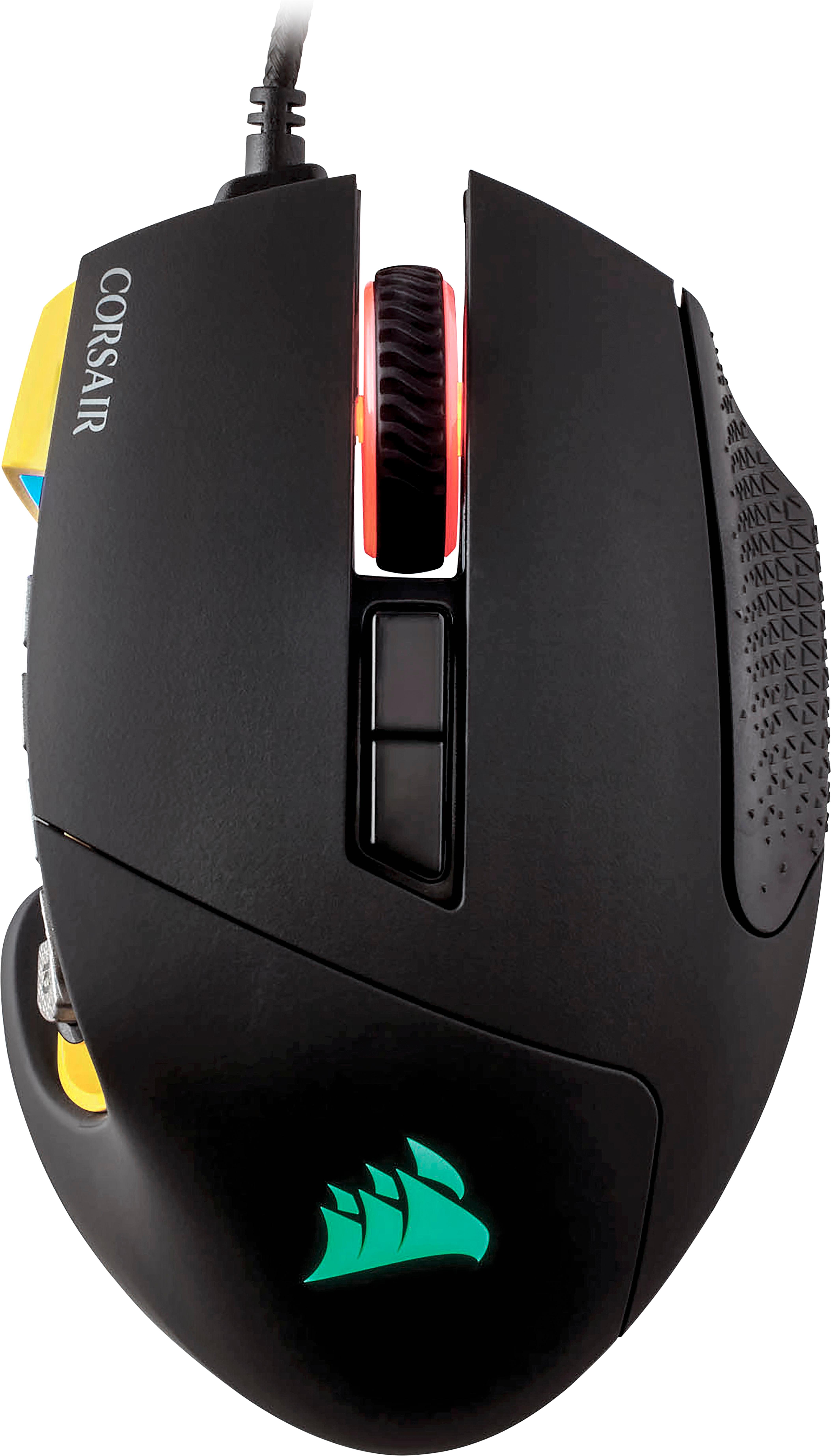 CORSAIR - Scimitar PRO Wired Optical Gaming Mouse with RGB Lighting - Yellow