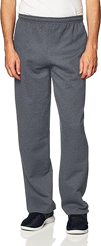 Gildan Mens Fleece Open Bottom Pocketed Pant