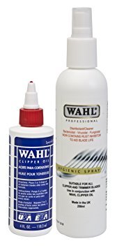 Wahl Clipper Oil and Hygiene Spray Maintenance Set for ZX126-800 Hair Clippers