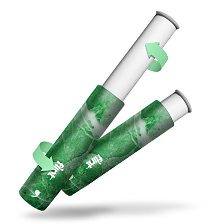 Flint Reusable Lint Roller, Retracts to Protect Adhesive Sheets for Prolonged Use, Arctic Emerald