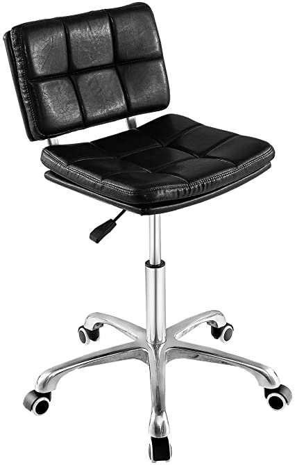 Grace & Grace Professional Office Series Height Adjustable with Ergonomic Tilting Backrest for Drafting,Computer,Studio,Workshop,Classroom, Lab, Counter (Stylish, Black)