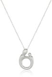 Sterling Silver Mother and Child Pendant Necklace 18