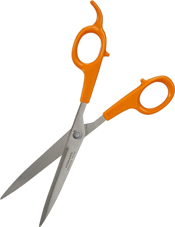 Fiskars Hairdressing Scissors, Total Length: 17 cm, Quality Steel/Synthetic Material, Classic, 6411501948779