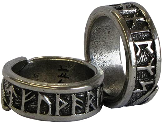 Viking Rune Adjustable Ring, Pagan