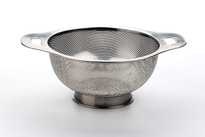 RSVP International Endurance Stainless Steel Wide Handle Colander, 3-Quart (PP-3W)