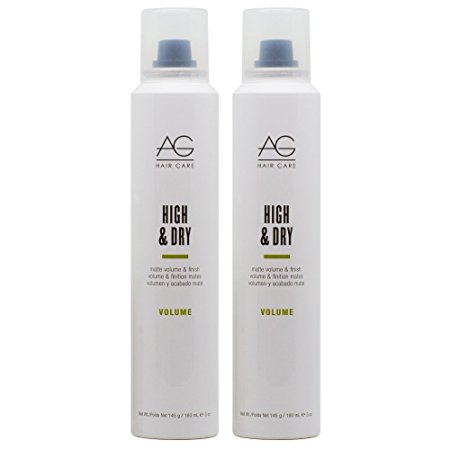 AG Hair High and Dry Matte Volume & Finish Spray 5oz "Pack of 2"