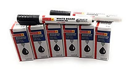 CAMLIN WHITE BOARD MARKER INK BLACK (SET OF 6) AND 2 MARKER COMBO