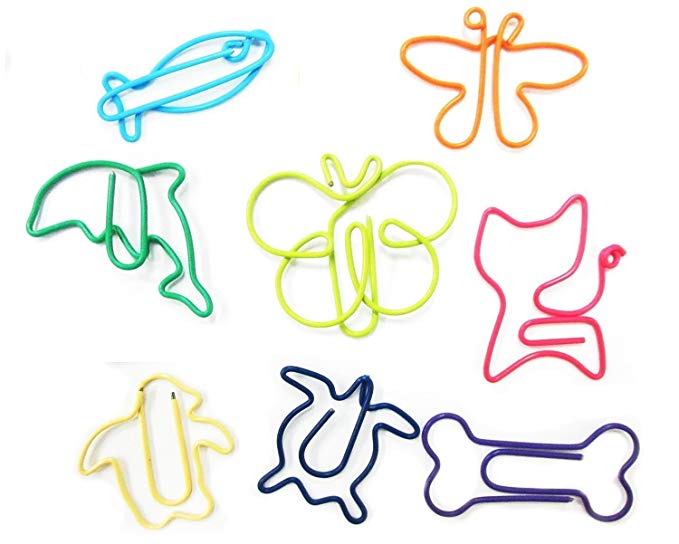 Paper Clips Creative Animal Shape,8 stlyes,40pcs