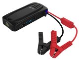 Ivation Mini Portable Car Jump Starter Power Bank w12000mAh Capacity - Supplies Car Battery wBoost of 400 Amps - Features LED Light and Dual USB Device Charging Ports