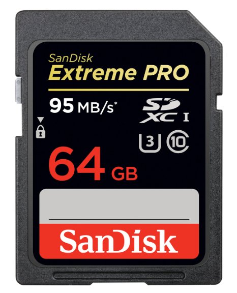 SanDisk Extreme PRO SDSDXPA-064G-X46 SDXC Flash Memory Card with up to 95MB/s