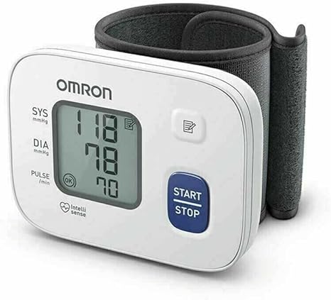 Omron 6161 Wrist Blood Pressure Monitor with 30 Memory, Intellisense