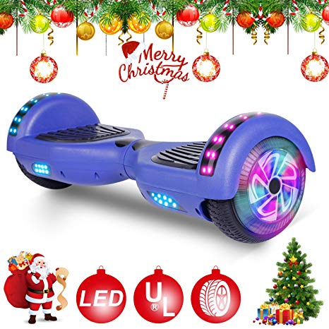 Felimoda Self Balancing Hoverboards with LED Light and Carrying Case,6.5 Inch Two Wheel Smart Electric Scooter for Kids and Adults-UL2272 Certified