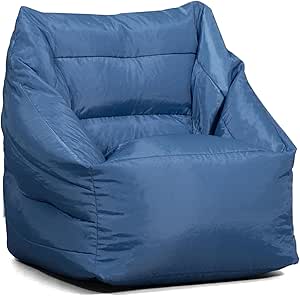 Big Joe Aurora Bean Bag Chair, Elemental Blue Smartmax, Durable Polyester Nylon Blend, 2.5 feet