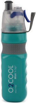 O2 COOL Power Flow Grip Band Bottle with Classic Mist N Sip Top - 24 oz
