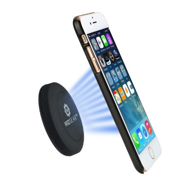 Magnetic Phone Mount, WizGear Universal Stick On Flat Dashboard Magnetic Car Mount Holder, for Cell Phones and Mini Tablets with Fast Swift-snapTM Technology (Extra Slim)
