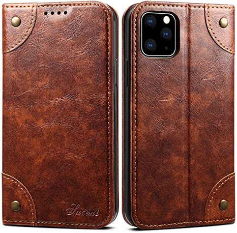 SINIANL Compatible with iPhone 12 Pro Max Leather Case, Designed for iPhone 12 Pro Max Wallet Folio Case with Magnetic Closure Kickstand Card Slots Flip Book Cover for iPhone 12 Pro Max 6.7 inch