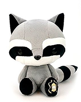 Bellzi® Black Raccoon Stuffed Animal Plush Toy - Tanuki
