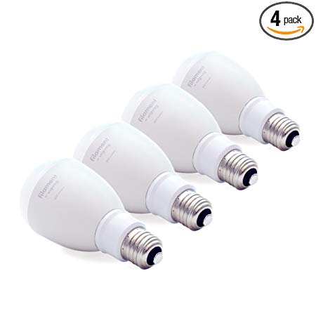 Filament Expansion Smart LED Light Bulb for WigWag Relay, Adjustable Warm to Cool Whites, Multicolor, Dimmable (Pack of 4)
