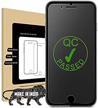 Divine Matte Tempered Glass Screen Protector for Apple iPhone 6 / 6s / 7/8 with Installation kit (Full Matte Glass only for Main Display Screen Area)