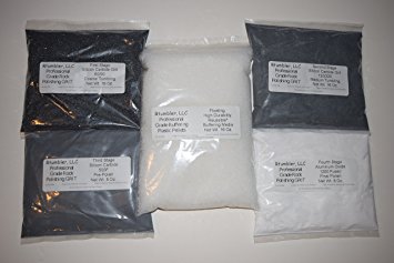 Rock Tumbler Grit for 15 pound Tumbler With 1 Pound Plastic Buffering Pellets