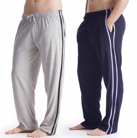 Mens Lounge Wear Trousers Tracksuit Bottoms Casual Sports Pants 2 Pack Gents Boys Size M-XL