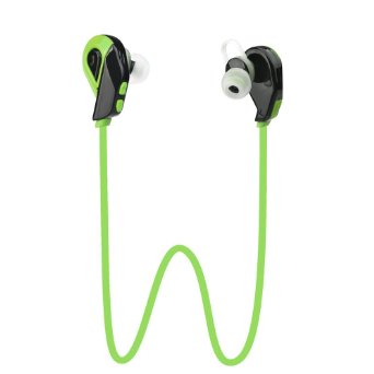 MAYERS ieGeek Wireless Sport Stereo V4.1 Noise Cancelling Headphone with Mic for Exercise Bluetooth Compatible - Green