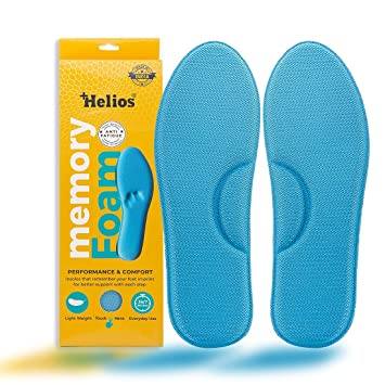 Helios Memory Foam Insole FOAM SHOES HEELS for All Shoes Makes shoes Super Soft & Comfortable Memory Foam Insoles (9)