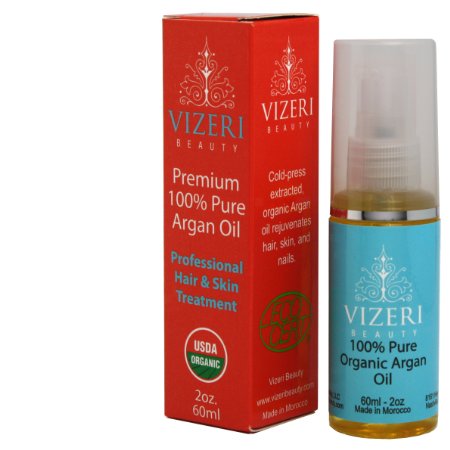 Virgin Argan Oil for Hair, Skin, Nails: Luxury 100% Pure Organic Argan Oil