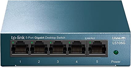 TP-Link LS105G 5-Port Switching Hub Gigabit Metal Housing No Configuration Needed, LS105G