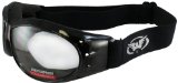 Global Vision Eliminator Motorcycle Goggles Black FrameClear Lens