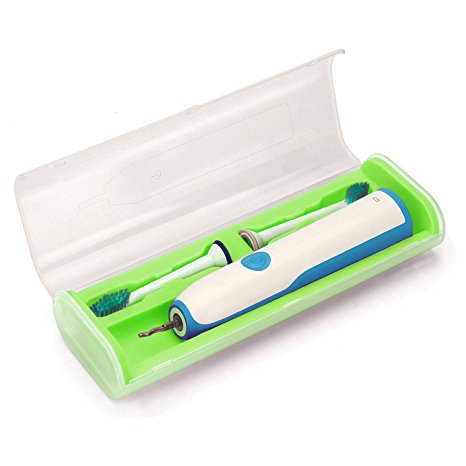 Travel Toothbrush Case for Philips Sonicare, Aiskki Portable Electric Toothbrush Carrying Box for Philips Sonicare ProResults, DiamondClean, FlexCare, Plaque Control, EasyClean and More, Green