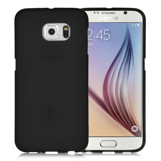 Galaxy S7 case KuGi  Samsung Galaxy S7 case - Frosted style High quality ultra-thin soft TPU Case Cover for Samsung Galaxy S7 smartphone Black