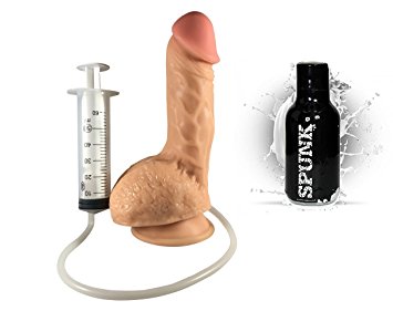 Realistic Squirting Dildo with pump and FREE lube