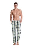 CYZ Mens Cotton Pajama Pants Woven Plaid Sleep Lounge Pants